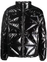 Philipp Plein veste matelassée à effet de brillance - Noir