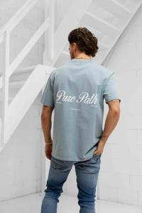Pure Path Essence Of Life T-Shirt Heren Blauw - Maat M - Kleur: Blauw | Soccerfanshop