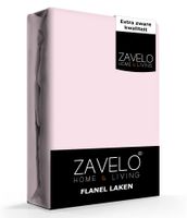 Zavelo Flanel Laken Roze-1-persoons (180x290 cm)