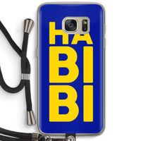 Habibi Blue: Samsung Galaxy S7 Transparant Hoesje met koord