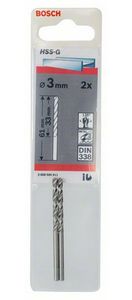 Bosch Accessoires Metaalboren HSS-G, Standard 3 x 33 x 61 mm 2st - 2608585911