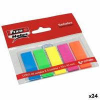 Zelfklevende briefjes Fixo 25 Lakens 13 x 43 mm (24 Stuks)