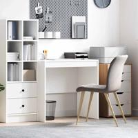 Bureau Wit 80 x 50 x 76 cm Bewerkt hout