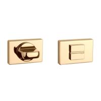 Aprile WC garnituur rozet 50x33x7mm gepolijst goud Toilet Rozet