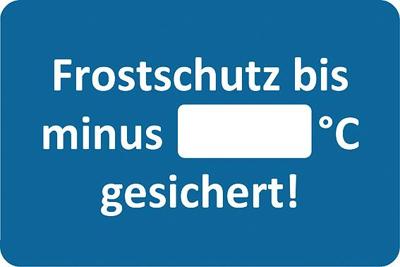 EICHNER Sticker anti-freeze customer service sticker