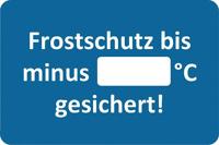 EICHNER Sticker anti-freeze customer service sticker
