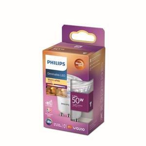 Philips LED Spot - 50 W - GU10 - Dimbaar warmwit licht