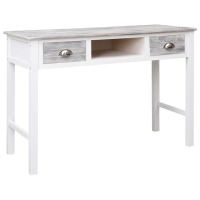 Schrijftafel 110x45x76 cm hout grijs