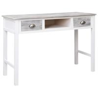 Schrijftafel 110x45x76 cm hout grijs