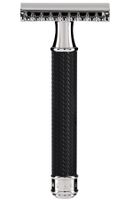 Muhle R41 BLACK double edge safety razor met tandkam Muhle R41 BLACK double edge safety razor met tandkam