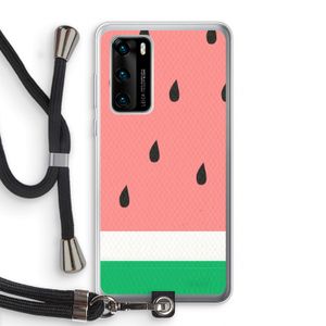 Watermeloen: Huawei P40 Transparant Hoesje met koord