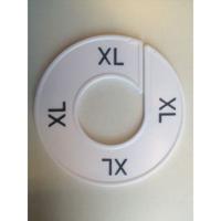 Maatring 9cm wit/zwart XL