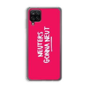 Neuters (roze): Samsung Galaxy A12 Transparant Hoesje