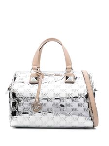 Michael Kors sac cabas médium à logo embossé - Argent