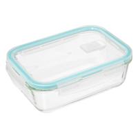 5Five Vershoudbakje met deksel - glas - luchtdicht - met clips - 21 x 15 x 7 cm - 1180 ml