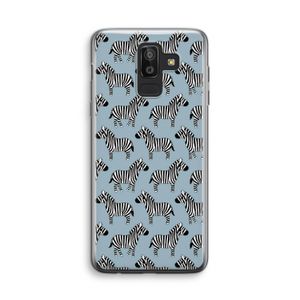 Zebra: Samsung Galaxy J8 (2018) Transparant Hoesje