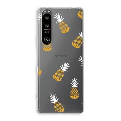 Ananasjes: Sony Xperia 1 III Transparant Hoesje