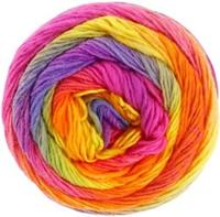 Lana Grossa Meilenweit 100 Color Mix Multi 009 Grijs/paars/kaki/geel/oranje/roze/fuchsia