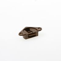 Schuifdeur bovengeleiderol pvc bruin 1454