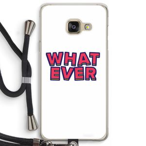 Whatever: Samsung Galaxy A3 (2016) Transparant Hoesje met koord
