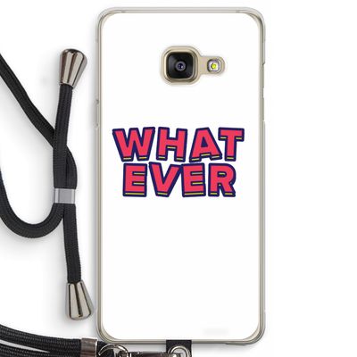 Whatever: Samsung Galaxy A3 (2016) Transparant Hoesje met koord
