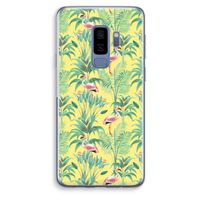 Flamingo party: Samsung Galaxy S9 Plus Transparant Hoesje