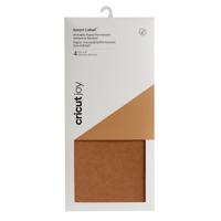 Cricut joy • smart label permanent writable adhesive paper 30,5x14cm kraft brown 4 sheets