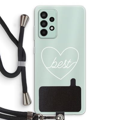 Best heart pastel: Samsung Galaxy A52s 5G Transparant Hoesje met koord