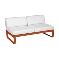 Fermob Bellevie 2-zitsmodule loungebank Candied Orange - Off-White