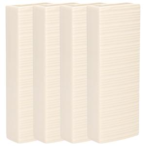 Waterverdamper - 5x - warm wit - keramiek - 400 ml - radiatorbak luchtbevochtiger - 7,4 x 18,6 cm