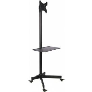 Techly ICA-TR20 flat panel vloer standaard Portable flat panel floor stand Zwart 94 cm (37 )