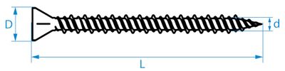 FERMAC. SCHROEF 833 3.9X35/500