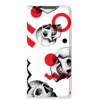 Mobiel BookCase Xiaomi Redmi Note 11 Pro Skull Red - thumbnail