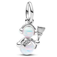 Pandora 792981C01 Hangbedel Opalescent Snowman zilver-kleursteen meerkleurig - thumbnail