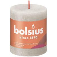 Bolsius kaars rustiek 7x8 cm sandy grey