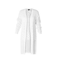 Yest vest Iana met open detail wit - thumbnail