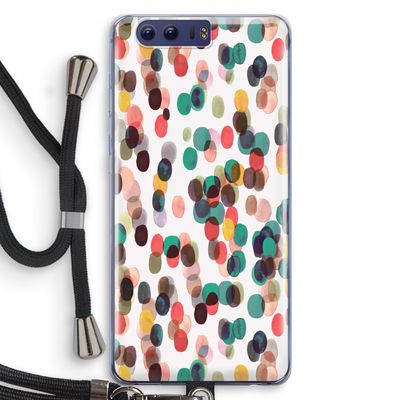 Tropical Dots: Honor 9 Transparant Hoesje met koord