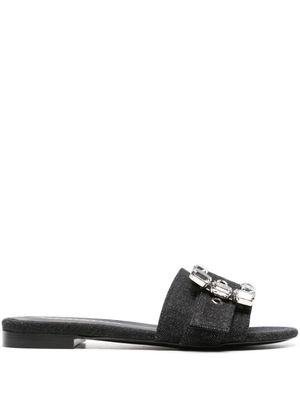 Roberto Festa claquettes Fade en jean - Noir