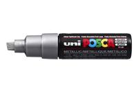 Paintmarker uni posca pc8k b schuin zilver