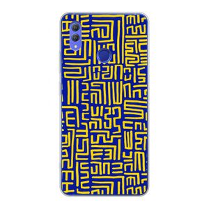 Majorelle Blue Print: Honor Note 10 Transparant Hoesje