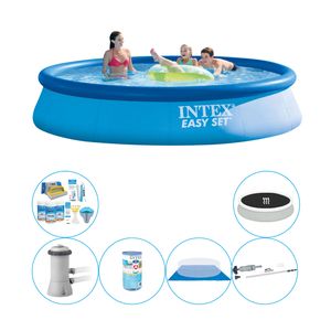 Deluxe Zwembad Pakket - Intex Easy Set Rond 396x84 cm