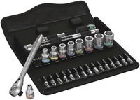 Wera 8100 SA 11 Zyklop Metal-ratelset, omschakelpal, 1/4"-aandrijving, inch, 28 -delig - 1 stuk(s) - 05004021001