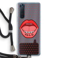 Yolo Denise: Sony Xperia 5 II Transparant Hoesje met koord