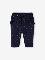Fleece-pantalon voor meisjesbaby marineblauw