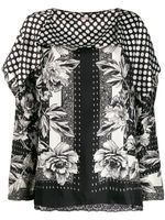 Antonio Marras blouse à fleurs - Noir - thumbnail