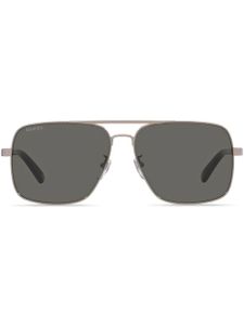 Gucci Eyewear lunettes de soleil teintées à monture pilote - Argent