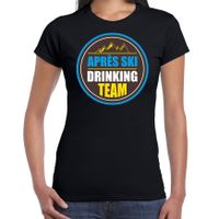 Apres ski t-shirt Apres ski drinking team zwart dames - Wintersport shirt - Foute apres ski outfit - thumbnail