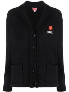 Kenzo Boke Flower cotton-blend cardigan - Noir