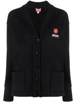 Kenzo Boke Flower cotton-blend cardigan - Noir - thumbnail