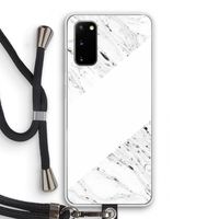 Biggest stripe: Samsung Galaxy S20 Transparant Hoesje met koord